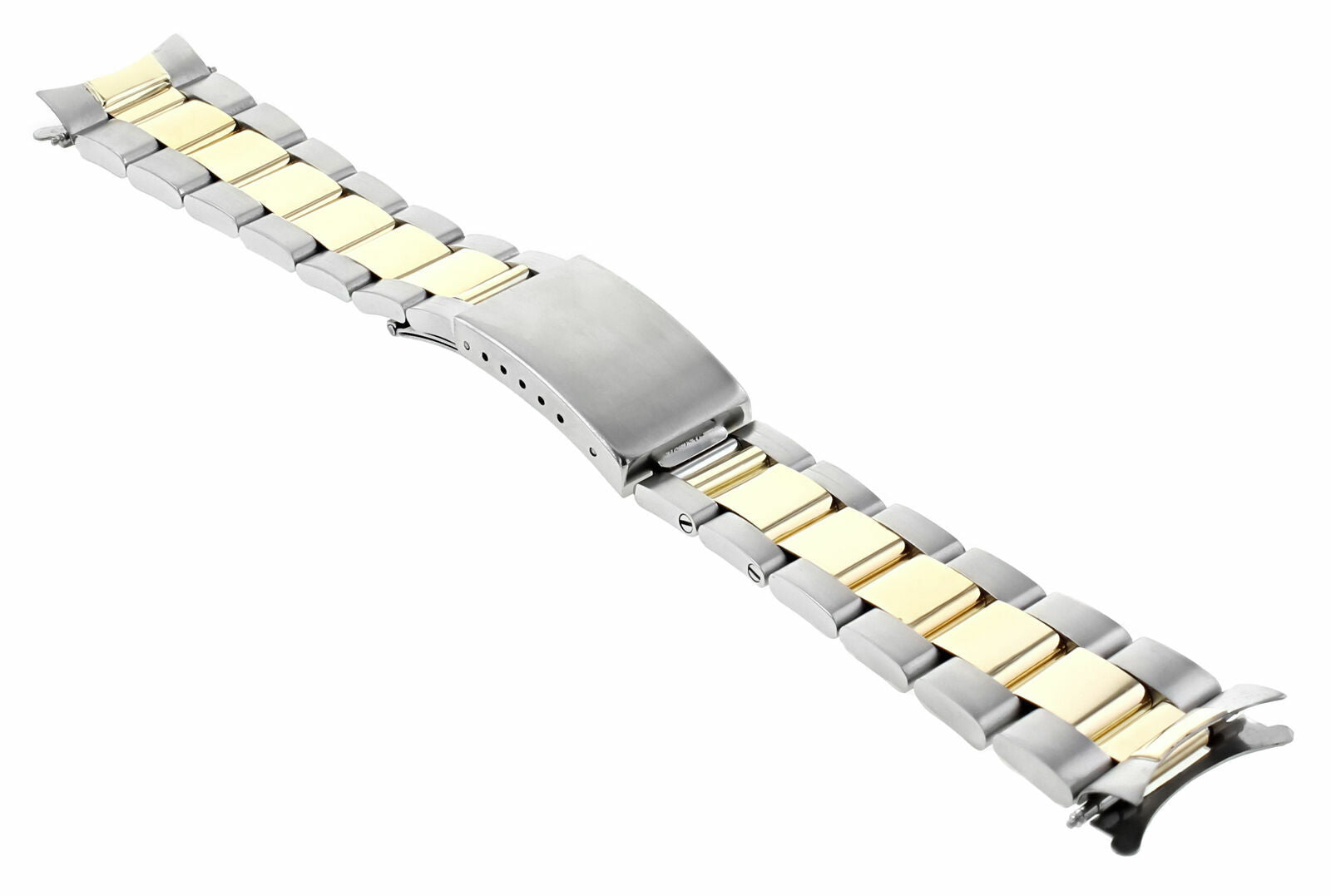 20MM TWO TONE REAL GOLD OYSTER WATCH BAND STRAP FOR ROLEX 36MM DATEJUST