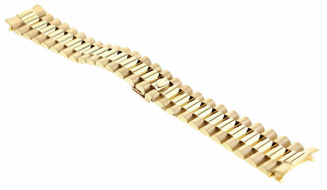 20MM 18K YELLOW GOLD PRESIDENT STYLE WATCH BAND FOR ROLEX DAY DATE PRESIDENT 36M