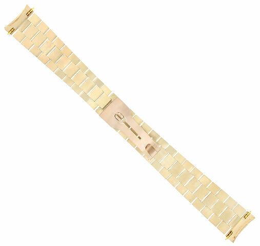 MENS 18KY PRESIDENT WATCH BAND WITH ALL DIAMOND LINKS FOR ROLEX PRESIDENT 8CTS