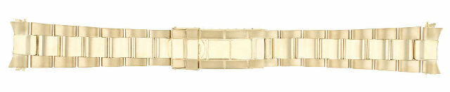 20MM 18K YELLOW GOLD OYSTER WATCH BAND FOR ROLEX SUBMARINER 16618, 16808, 16628