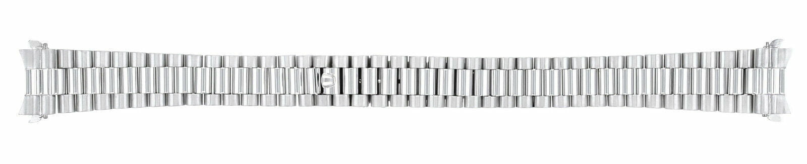 13MM 14K WHITE GOLD PRESIDENT STYLE WATCH BAND FOR 26MM ROLEX DATEJUST PRESIDENT