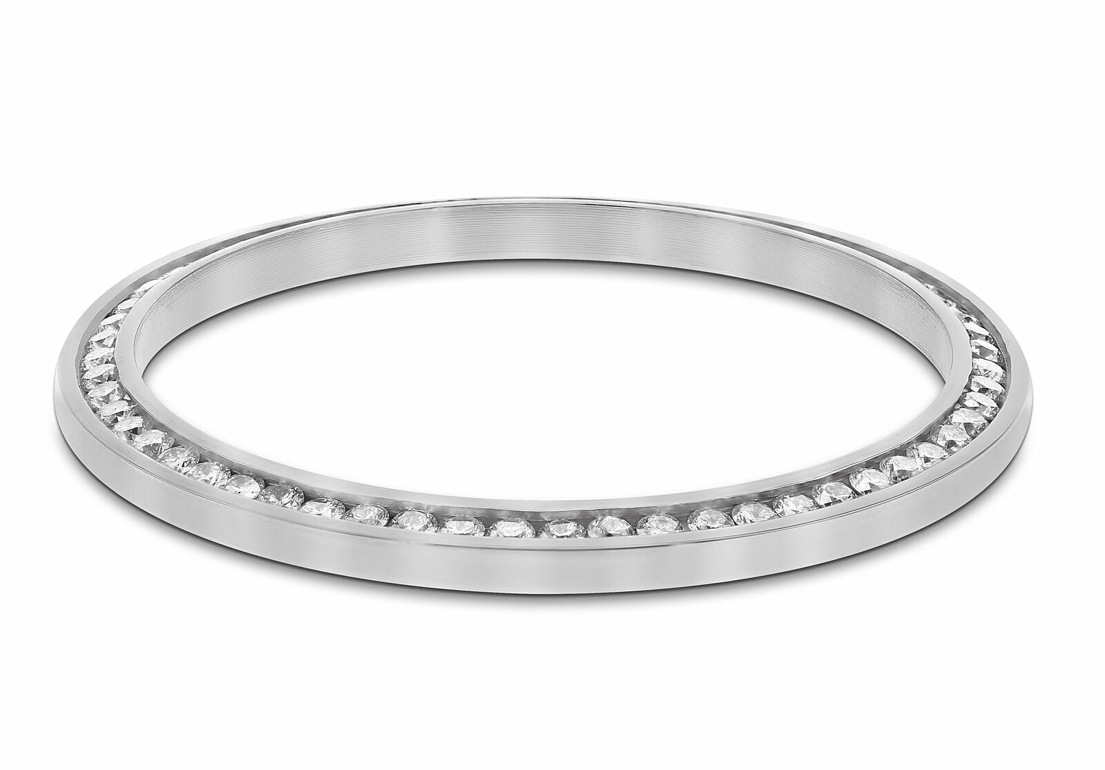1.20CT CHANNEL SET NATURAL DIAMOND BEZEL 14KW FOR ROLEX 34MM AIRKING 14000 14010