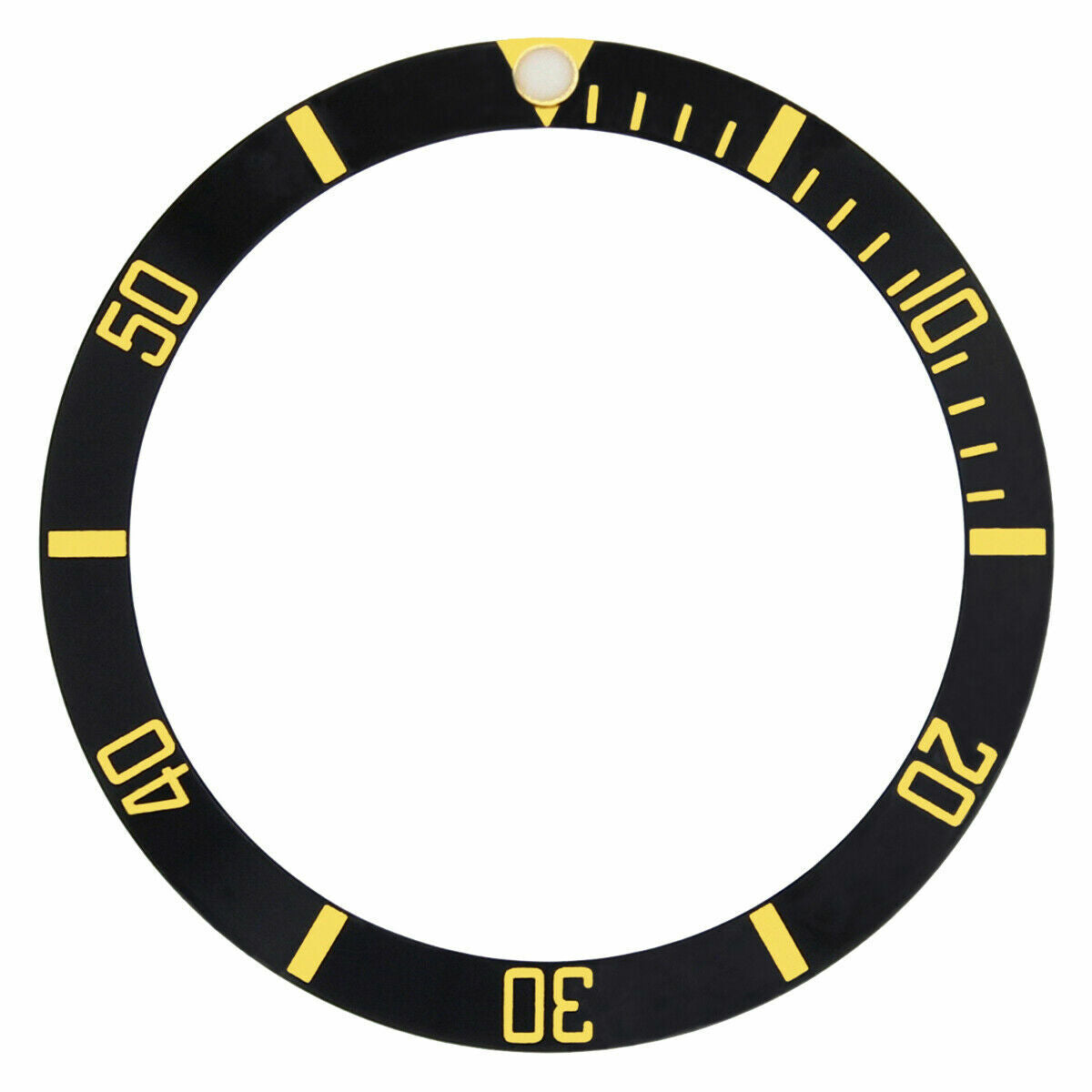 SUBMARINER BEZEL INSERT FOR ROLEX SAPPHIRE BLACK TWO TONE FITS 16618, 16808