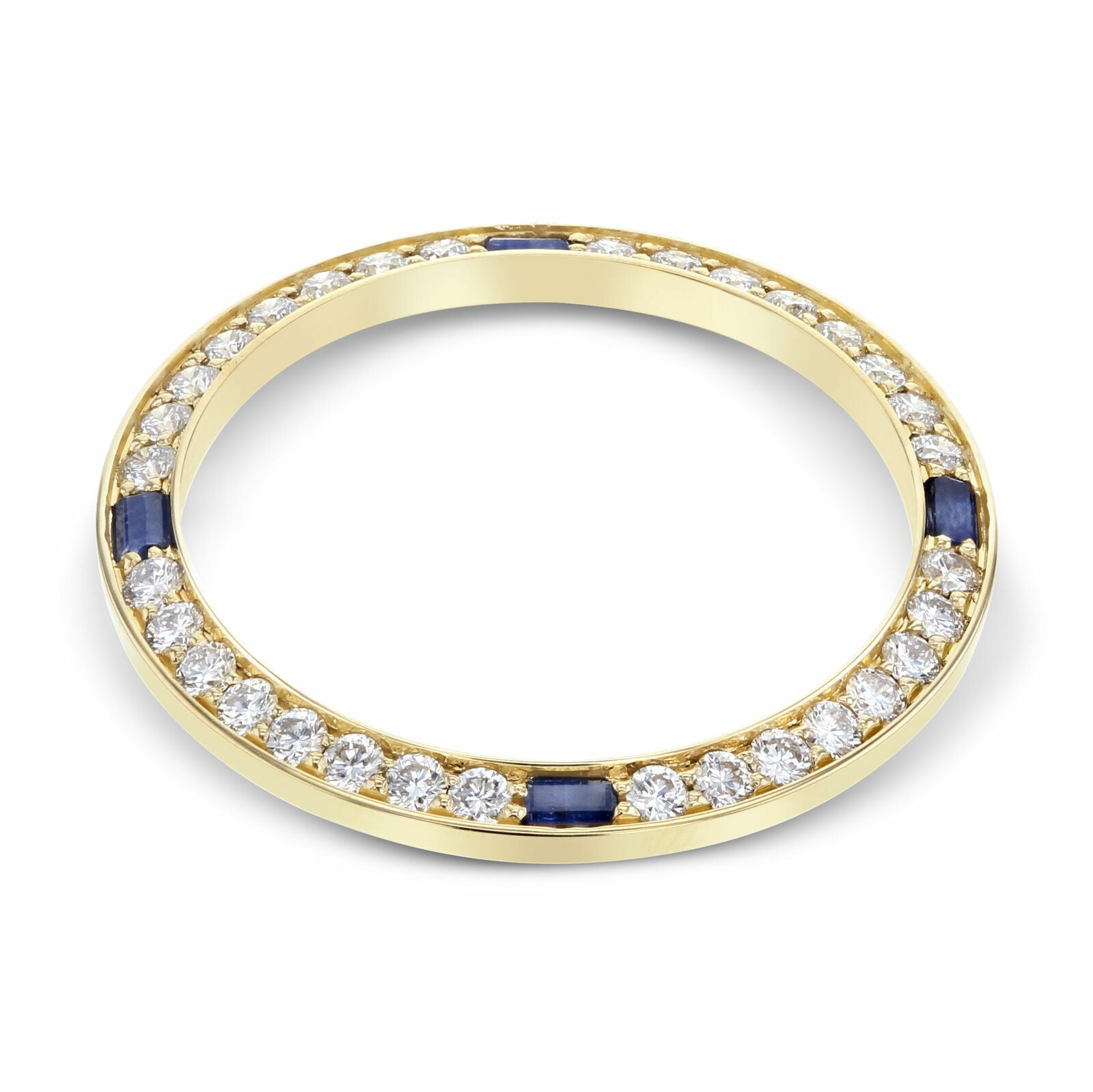 1CT BEAD SET NATURAL DIAMOND BEZEL 18KY FOR ROLEX DATEJUST 69178 69278 69198