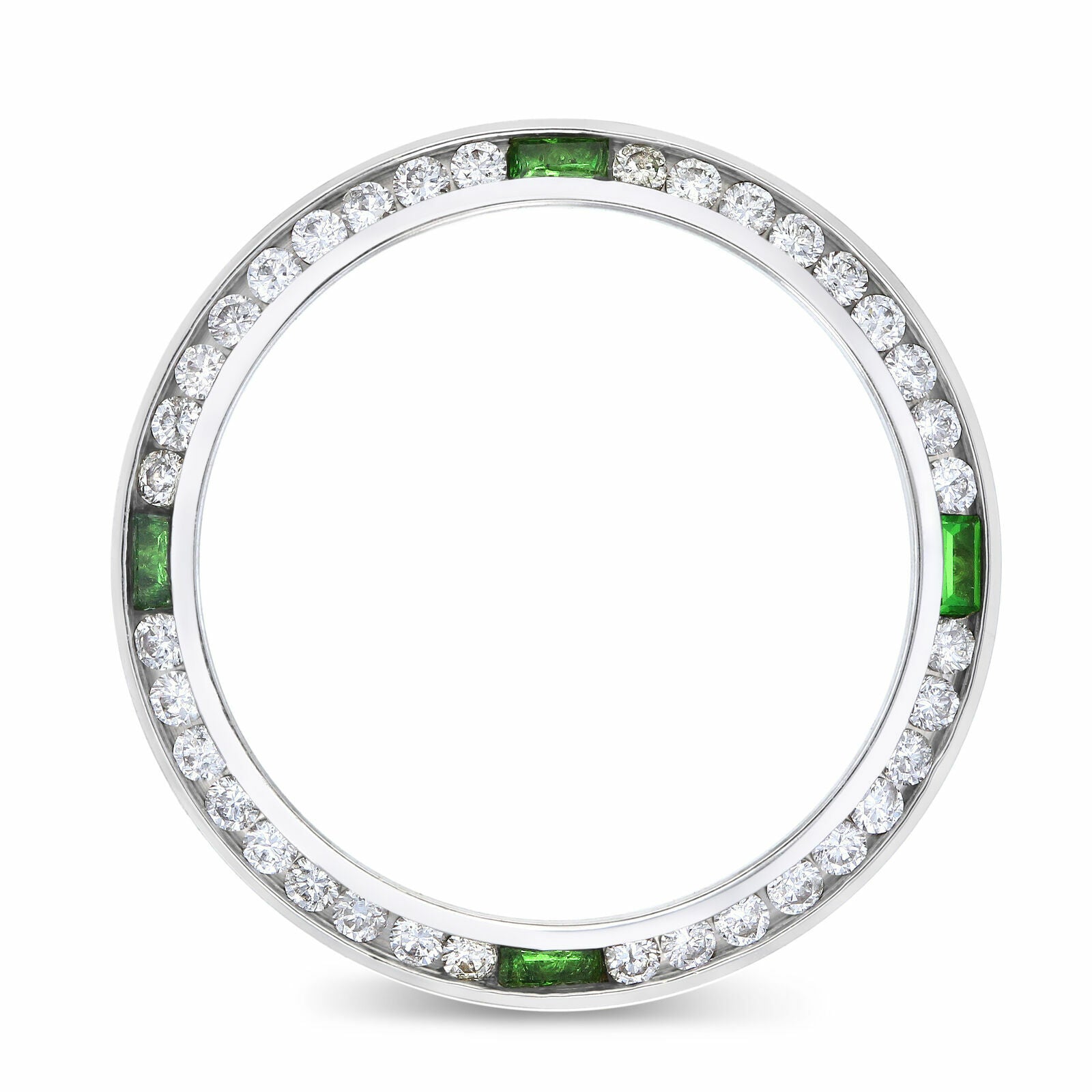 1CT NATURAL DIAMOND BEZEL 18KW FOR ROLEX DATE DATEJUST 69179 69279 79079