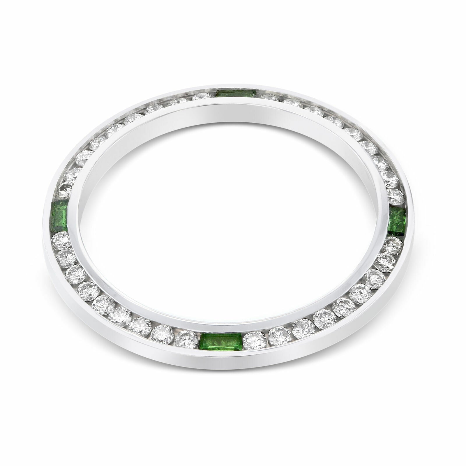 1CT NATURAL DIAMOND BEZEL 18KW FOR ROLEX DATE DATEJUST 69179 69279 79079