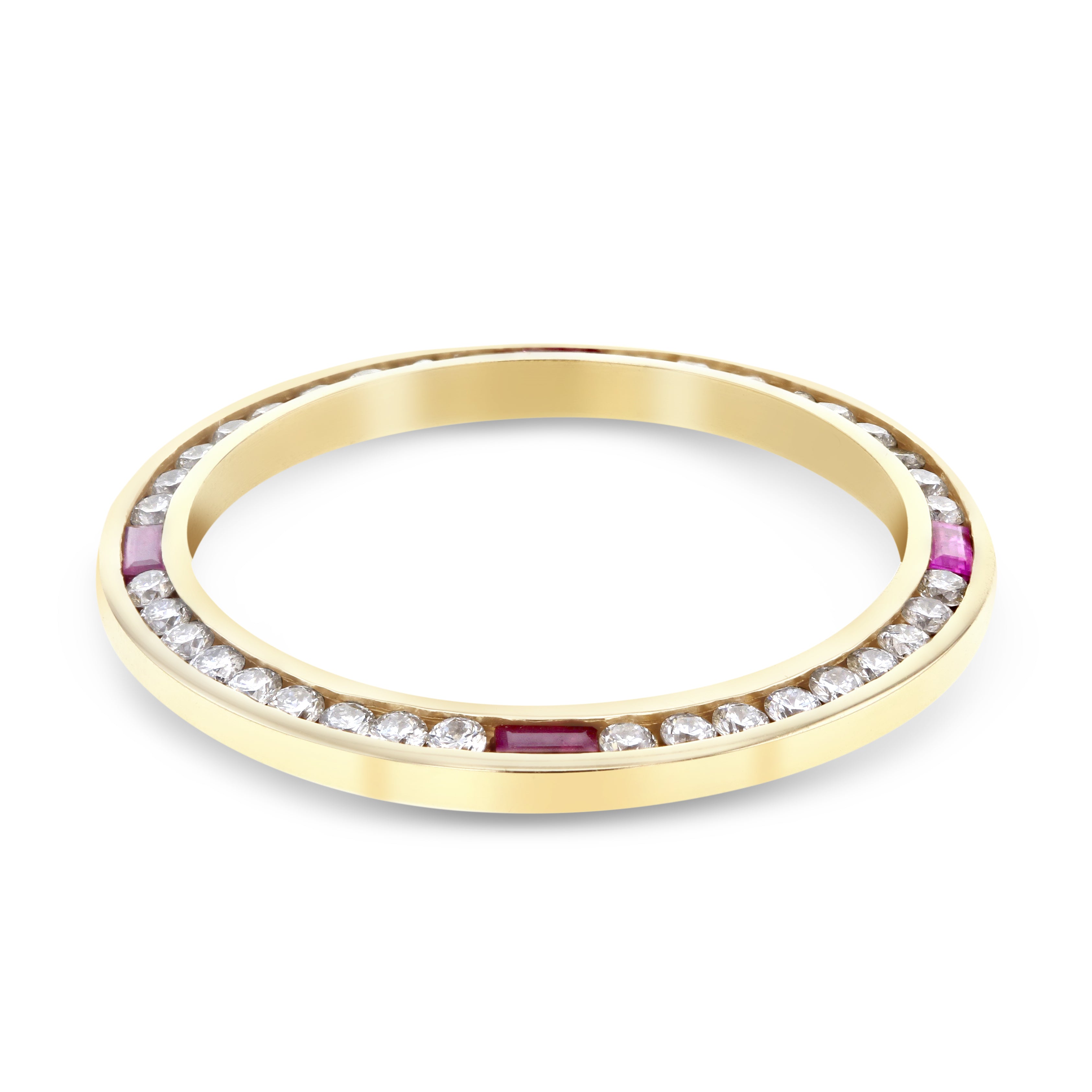 1CT NATURAL DIAMOND BEZEL 18KY FOR ROLEX DATE DATEJUST 69078 69088 69128