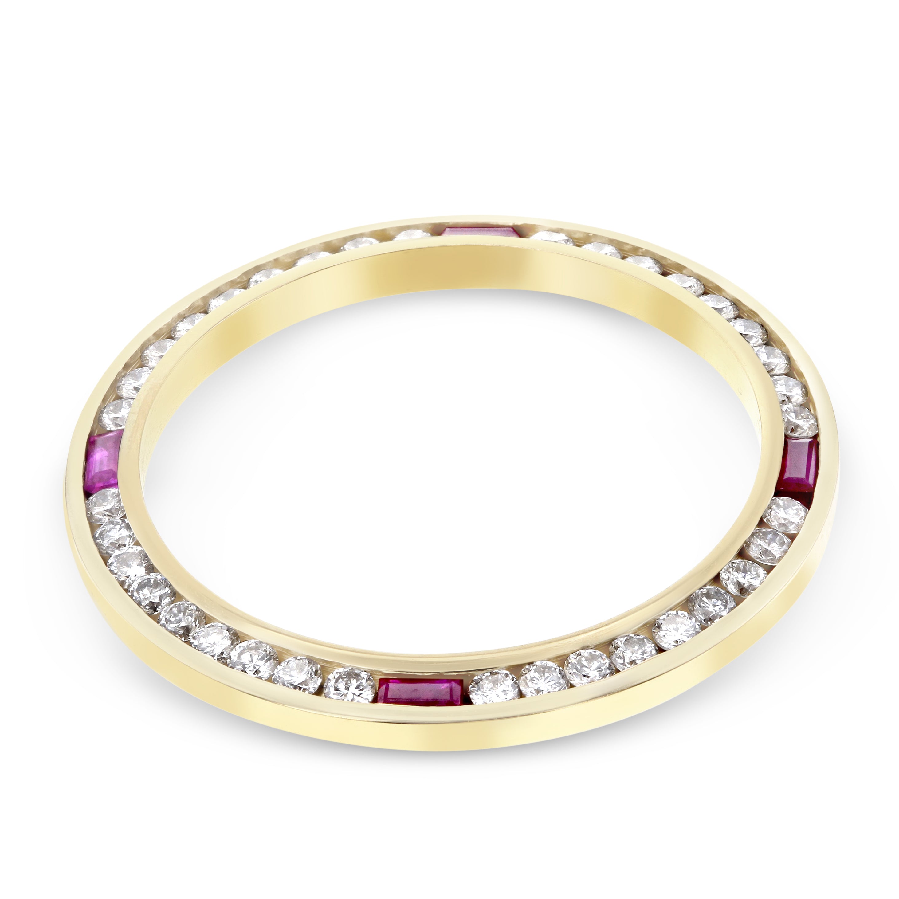 1CT NATURAL DIAMOND BEZEL 18KY FOR ROLEX DATE DATEJUST 69078 69088 69128