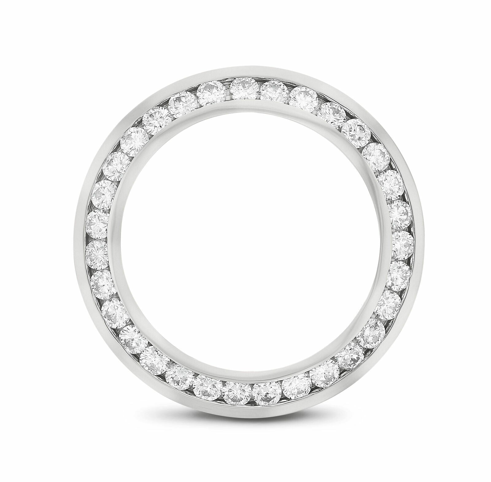 2CT CHANNEL NATURAL DIAMOND BEZEL WG FOR ROLEX 26MM DATEJUST 69126 69136 69166