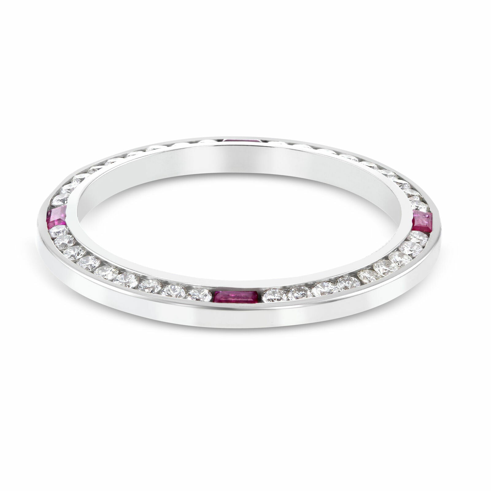 1CT NATURAL DIAMOND BEZEL 18KW FOR ROLEX DATE DATEJUST 79190 79240 69126