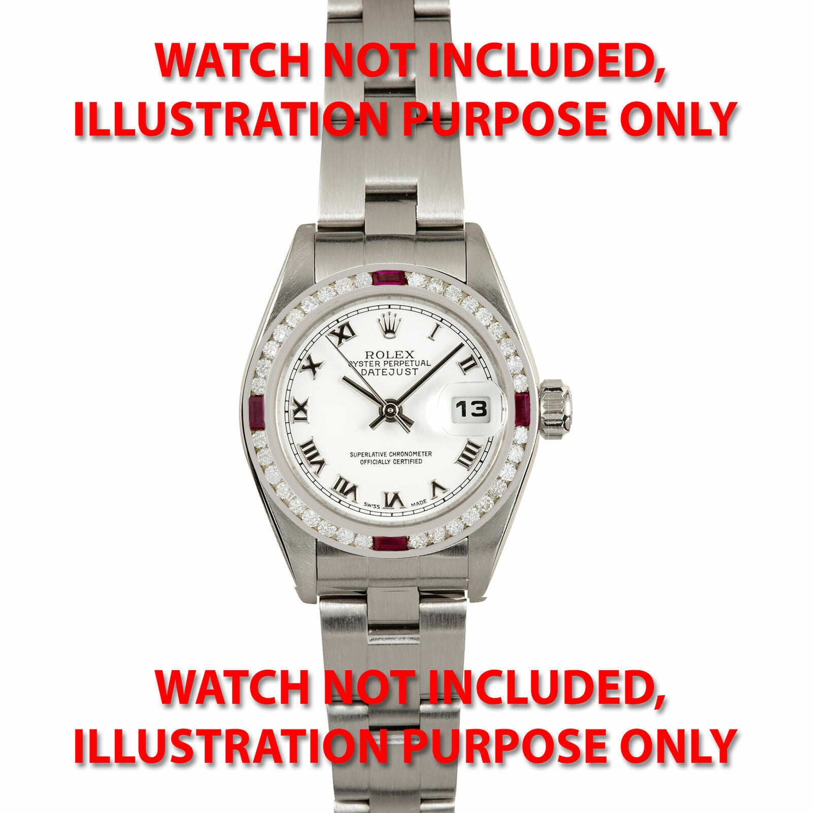 1CT NATURAL DIAMOND BEZEL 18KW FOR ROLEX DATE DATEJUST 79190 79240 69126