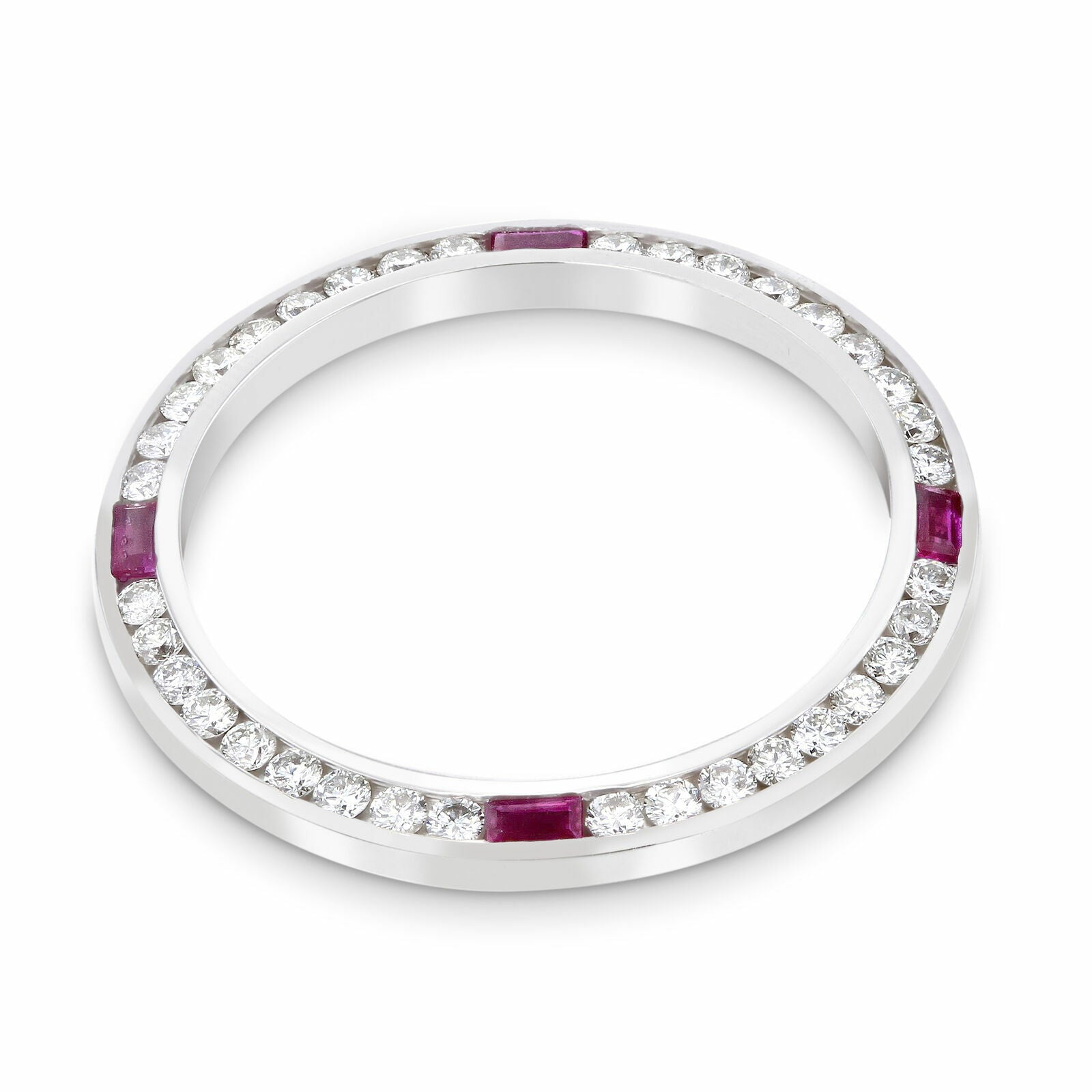 1CT NATURAL DIAMOND BEZEL 18KW FOR ROLEX DATE DATEJUST 79190 79240 69126