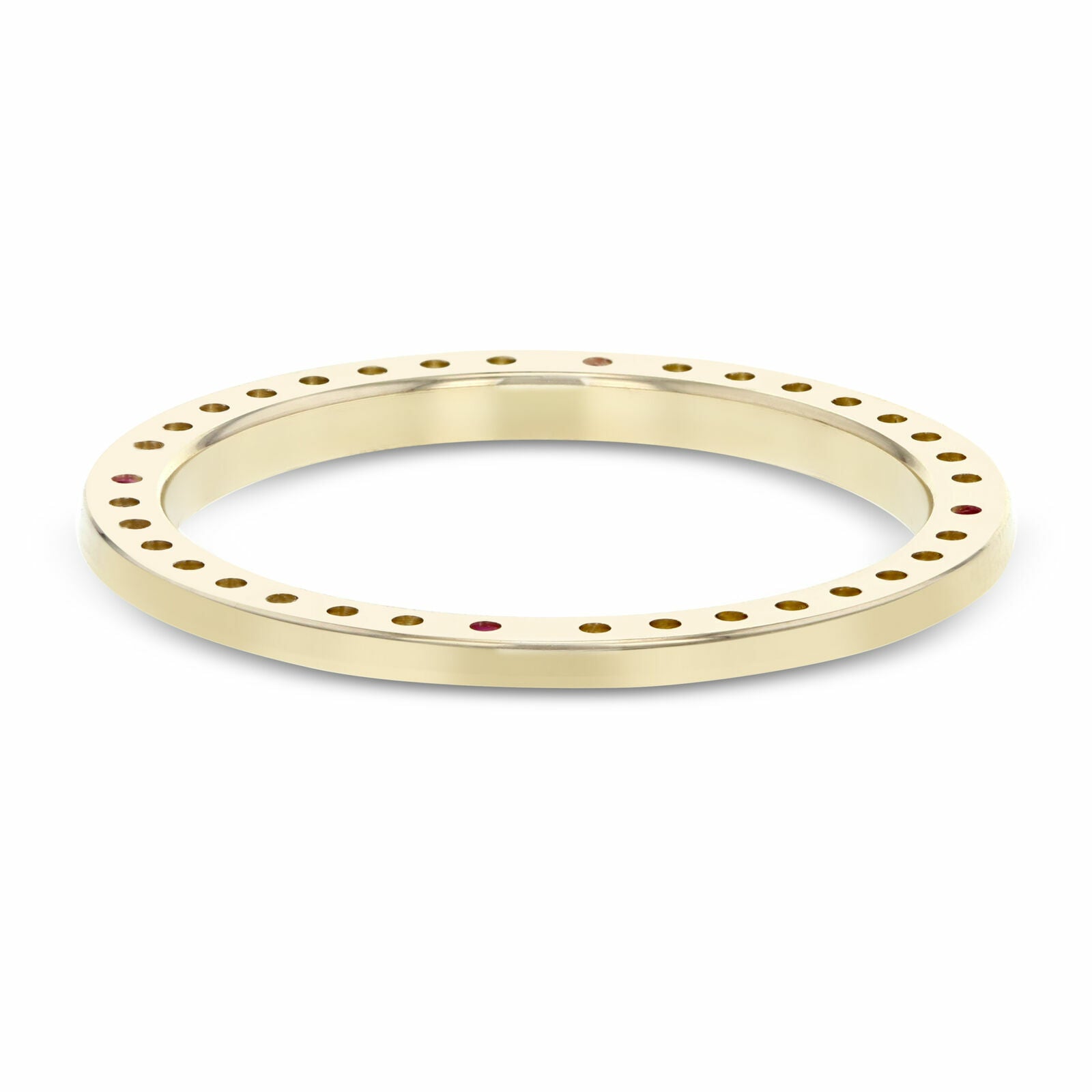 1CT BEAD SET DIAMOND BEZEL 18KY FOR ROLEX DATE, DATEJUST, PRESIDENT WITH RUBIES