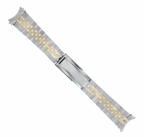 19MM 18K/SS TWO TONE JUBILEE WATCH BAND FOR ROLEX DATE 15053, 15203, 15223