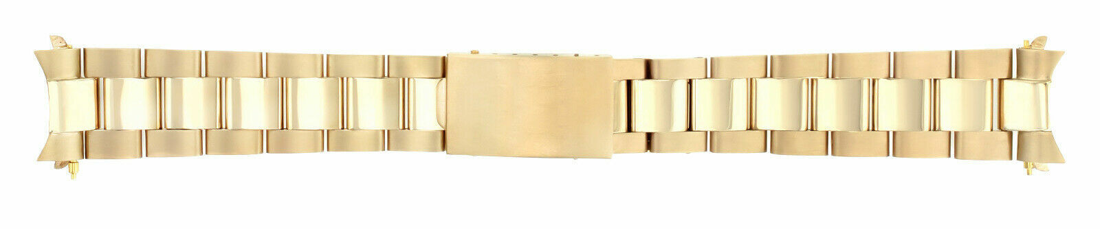 MENS 19MM 14K YELLOW GOLD OYSTER WATCH BAND FOR ROLEX DATE 1500, 15038, 15238