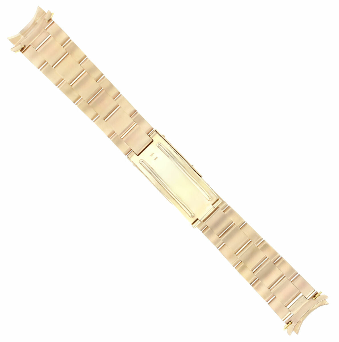 19MM 14K YELLOW GOLD OYSTER WATCH BAND FOR ROLEX 34MM DATE 15037, 15038, 15238