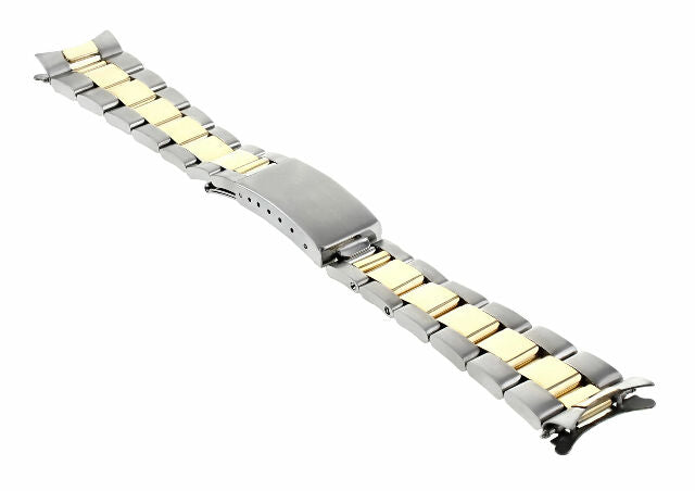 19MM 18K/SS TWO TONE OYSTER WATCH BAND FOR ROLEX DATE 15053, 15203, 15223, 15233