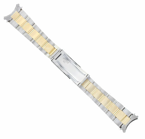 18K/SS TWO TONE OYSTER WATCH BAND FOR ROLEX DATEJUST, SUBMARINER, GMT MASTER 2