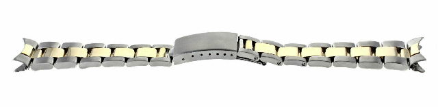 19MM 14K/SS OYSTER WATCH BAND FOR ROLEX 34MM DATE 15053, 15203, 15223, 15233