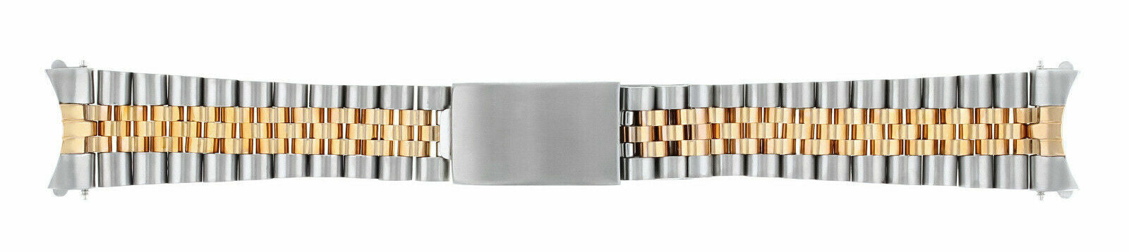 19MM 18K/SS TWO TONE ROSE GOLD JUBILEE WATCH BAND FOR ROLEX 19MM DATE 34MM