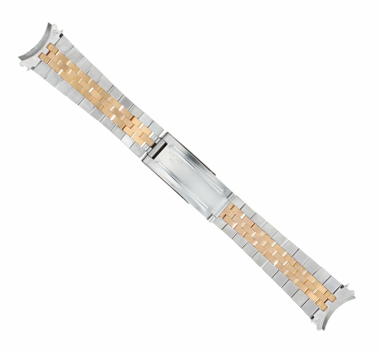 19MM 18K/SS TWO TONE ROSE GOLD JUBILEE WATCH BAND FOR ROLEX 19MM DATE 34MM