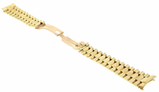 MENS 18K YELLOW GOLD PRESIDENT BAND FOR ROLEX PRESIDENT DAY DATE CENTER BARK