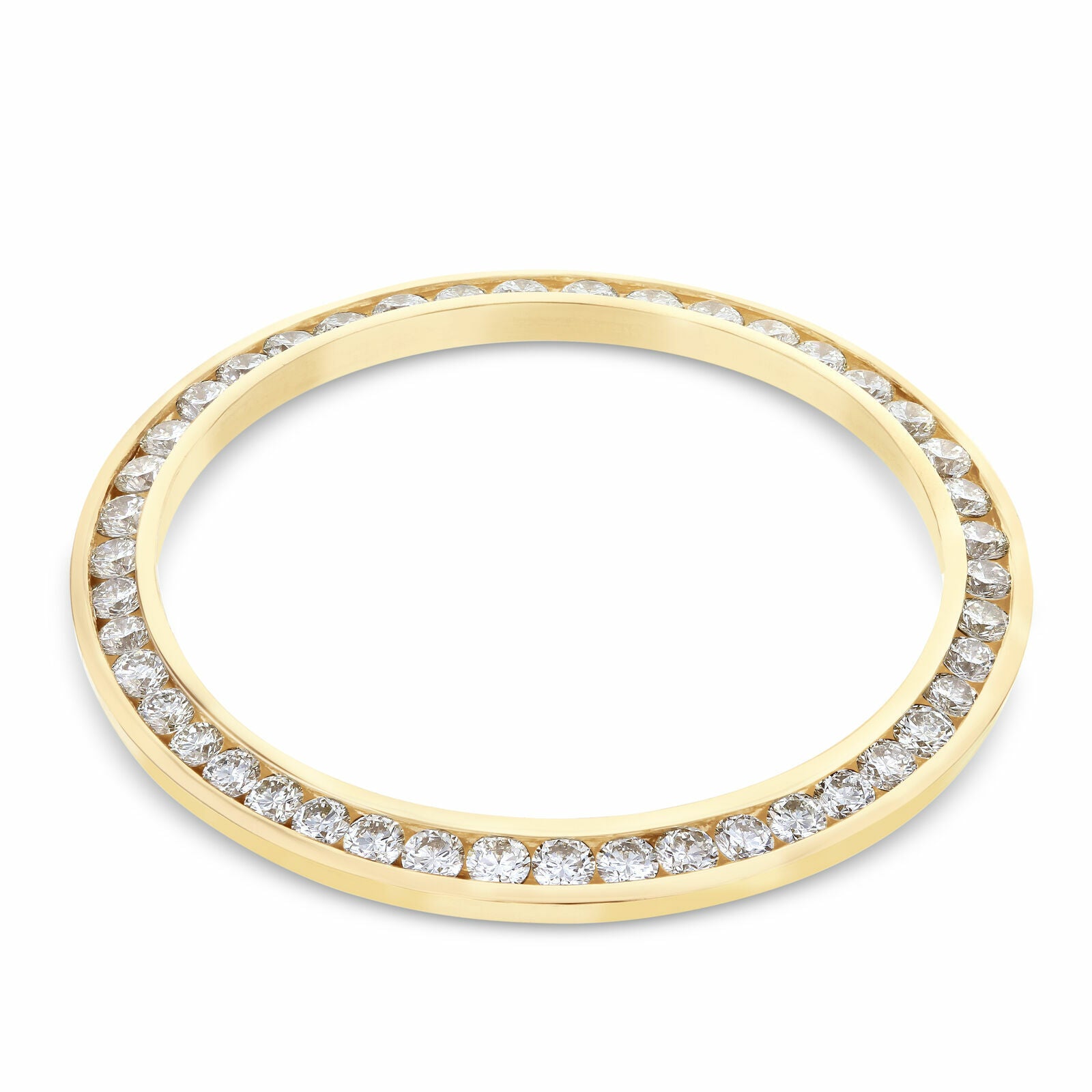 2.30CT CHANNEL NATURAL DIAMOND BEZEL 18KY FOR ROLEX 36MM 1803 18038 18048 18078