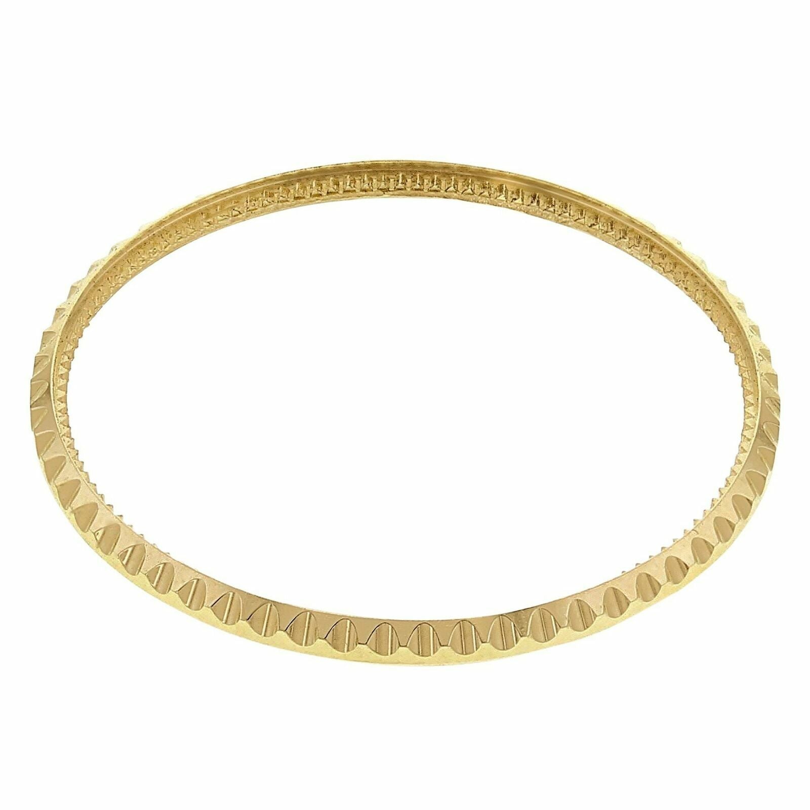 18K YELLOW GOLD ROTATING BEZEL FOR ROLEX SUBMARINER 16613, 16618, 16803, 16808