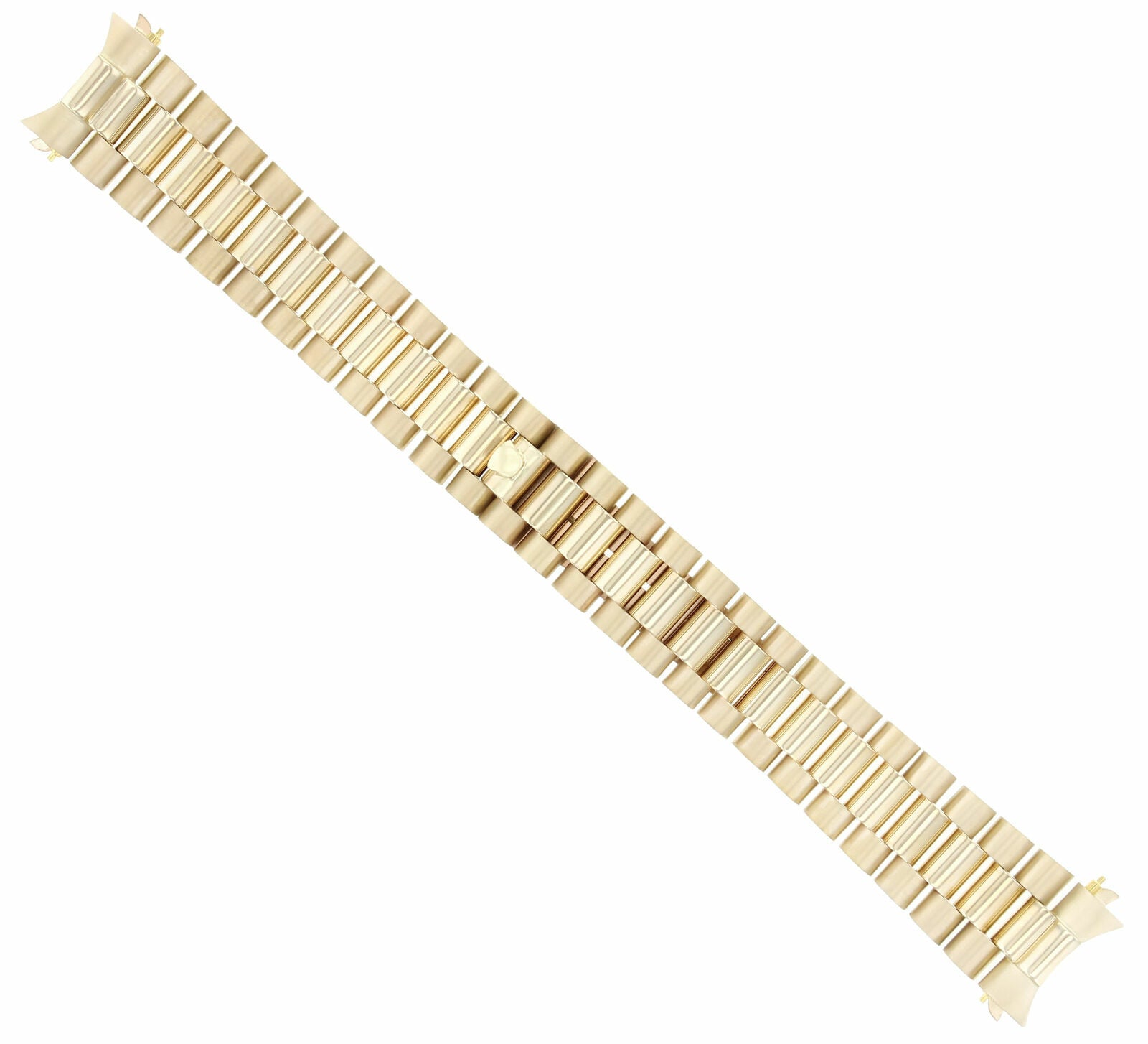 19MM 14K YELLOW GOLD PRESIDENT WATCH BAND FOR ROLEX 34MM DATE 15037, 15038, 1523