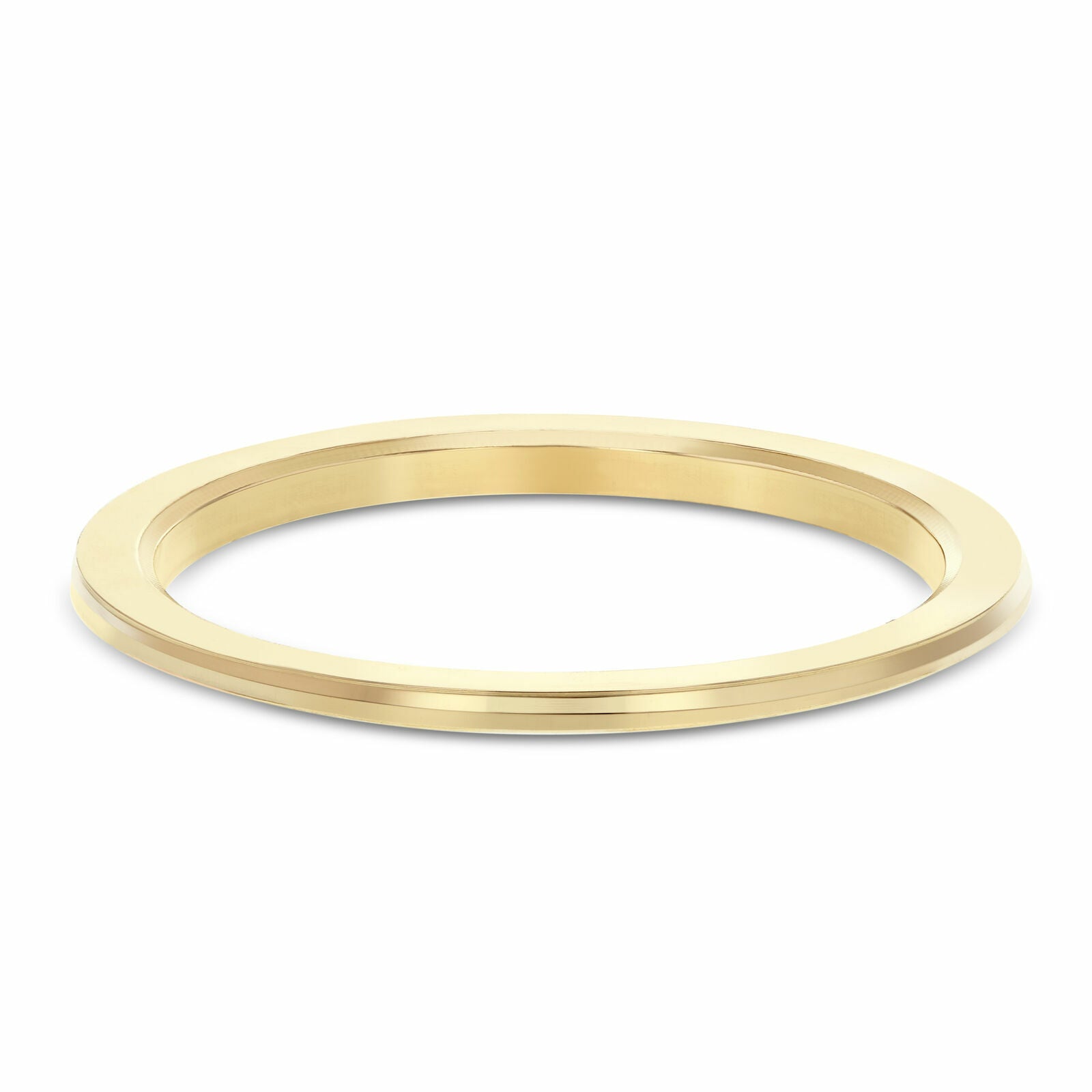 34MM 2.30CT CHANNEL NATURAL DIAMOND BEZEL PART 14KY ROLEX 15053 15203 15223