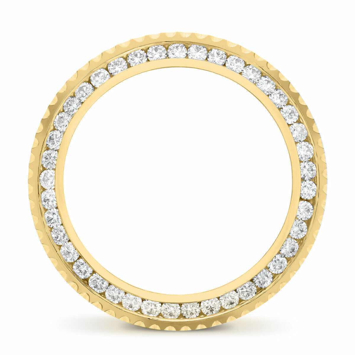 CHANNEL NATURAL DIAMOND BEZEL 18KY ROLEX GMT MASTER 2 16713 16718 116713 116718