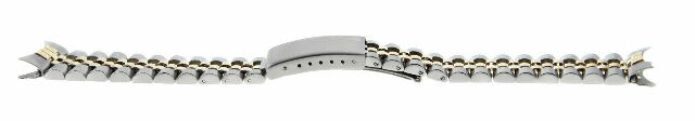 MENS 14K/SS TWO TONE REPLACEMENT BAND FOR ROLEX 34MM TUDOR, DATE 19MM ENDS