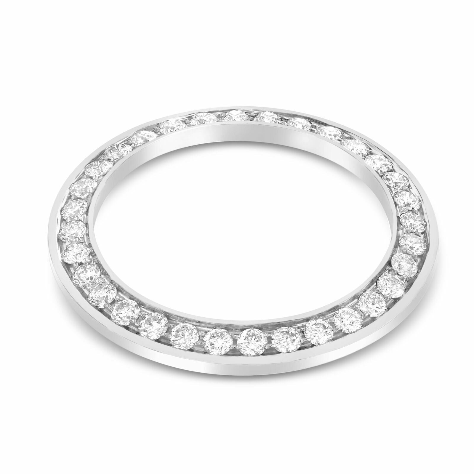 MIDSIZE 2CT BEAD SET NATURAL DIAMOND BEZEL 14KW FOR ROLEX 31MM 78266 78286 68159