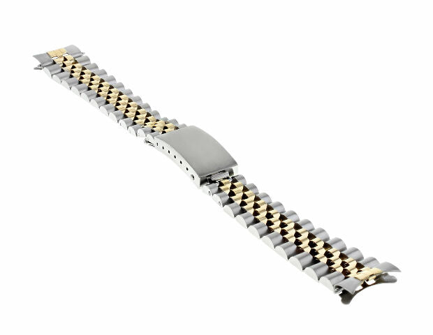 17MM MIDSIZE 18K/SS TWO TONE JUBILEE WATCH BAND FOR ROLEX 31MM DATEJUST