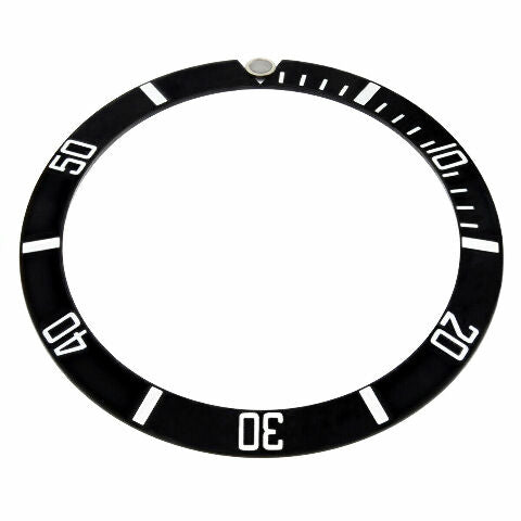 SUBMARINER BEZEL INSERT WATCH PART FOR ROLEX NO DATE 14060, 14060M BLACK