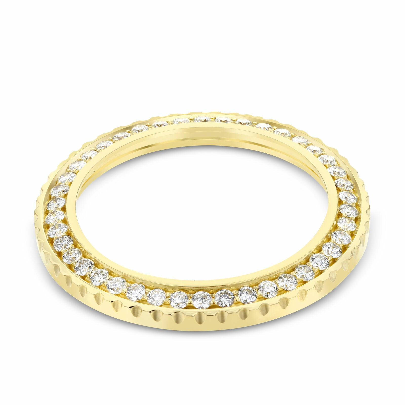 2CT BEAD SET DIAMOND BEZEL FOR ROLEX YACHTMASTER 169623, 169628, 69626, 69628