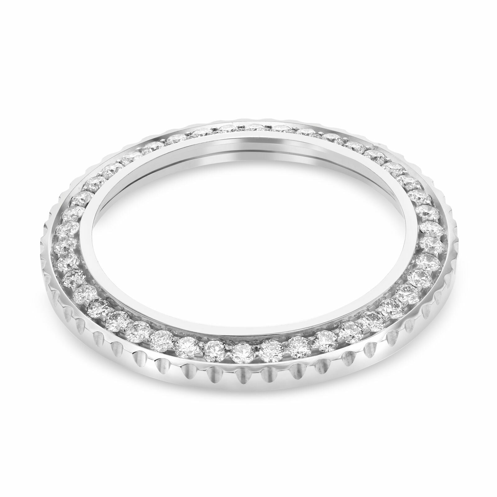 2CT ROUND BEAD SET RIDGE DIAMOND BEZEL FOR LADIES 29MM YACHTMASTER 169622