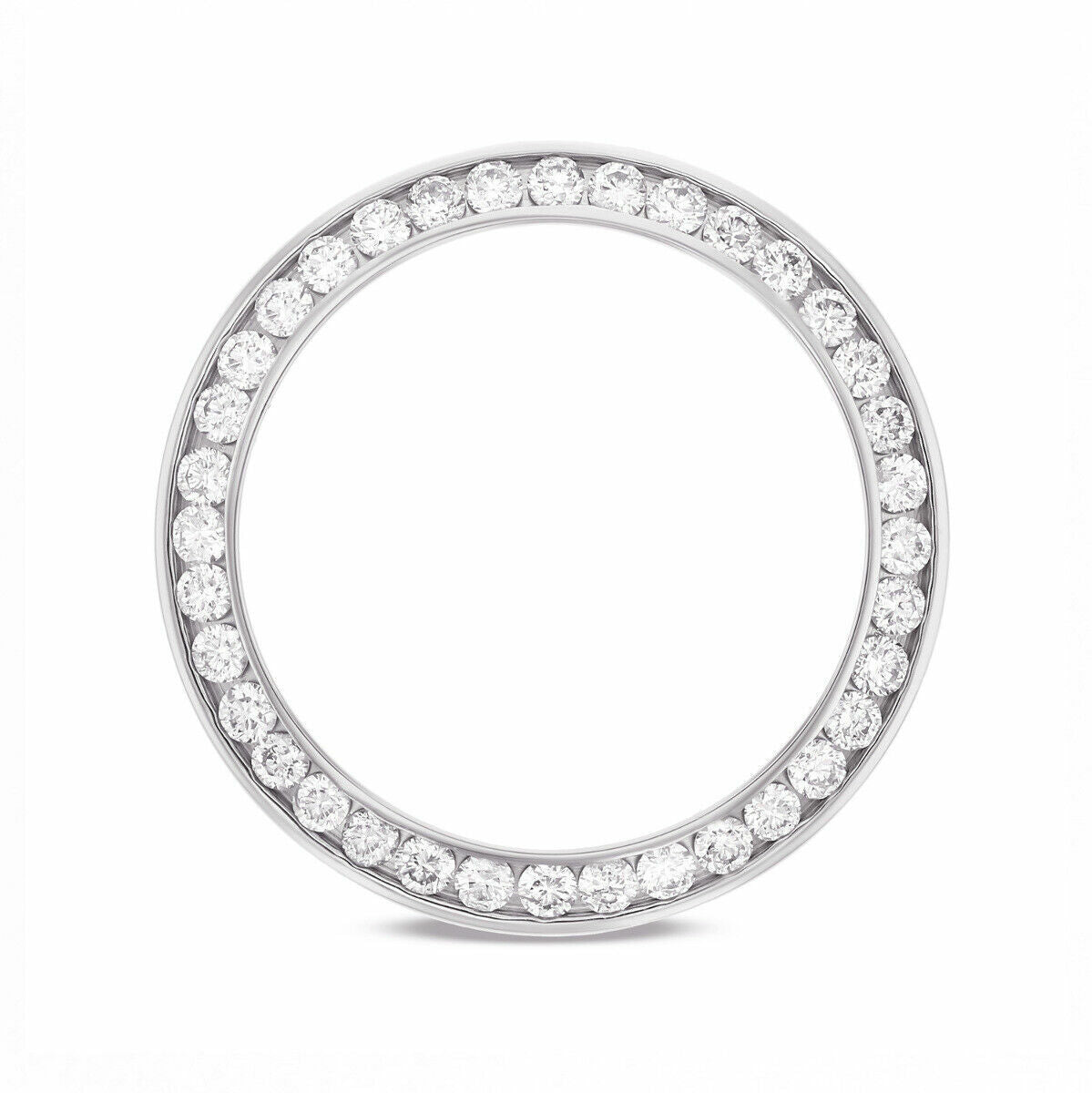 1.10CT CHANNEL NATURAL DIAMOND BEZEL 14KW FOR ROLEX NO DATE 76030 76080 76094