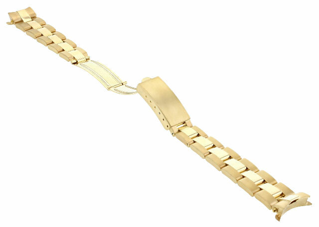 13MM 18K YELLOW GOLD OYSTER WATCH BAND FOR ROLEX 26MM DATEJUST, PRESIDENT