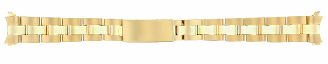 13MM 18K YELLOW GOLD OYSTER WATCH BAND FOR ROLEX 26MM DATEJUST, PRESIDENT