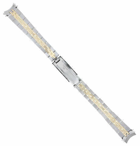 13MM LADIES 18K/SS TWO TONE JUBILEE WATCH BAND STRAP FOR ROLEX 13MM HEAVY