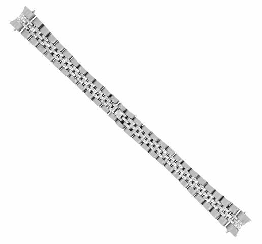 LADIES STAINLESS JUBILEE WATCH BAND FOR ROLEX DATEJUST 13MM ENDS W/ HIDDEN CLASP