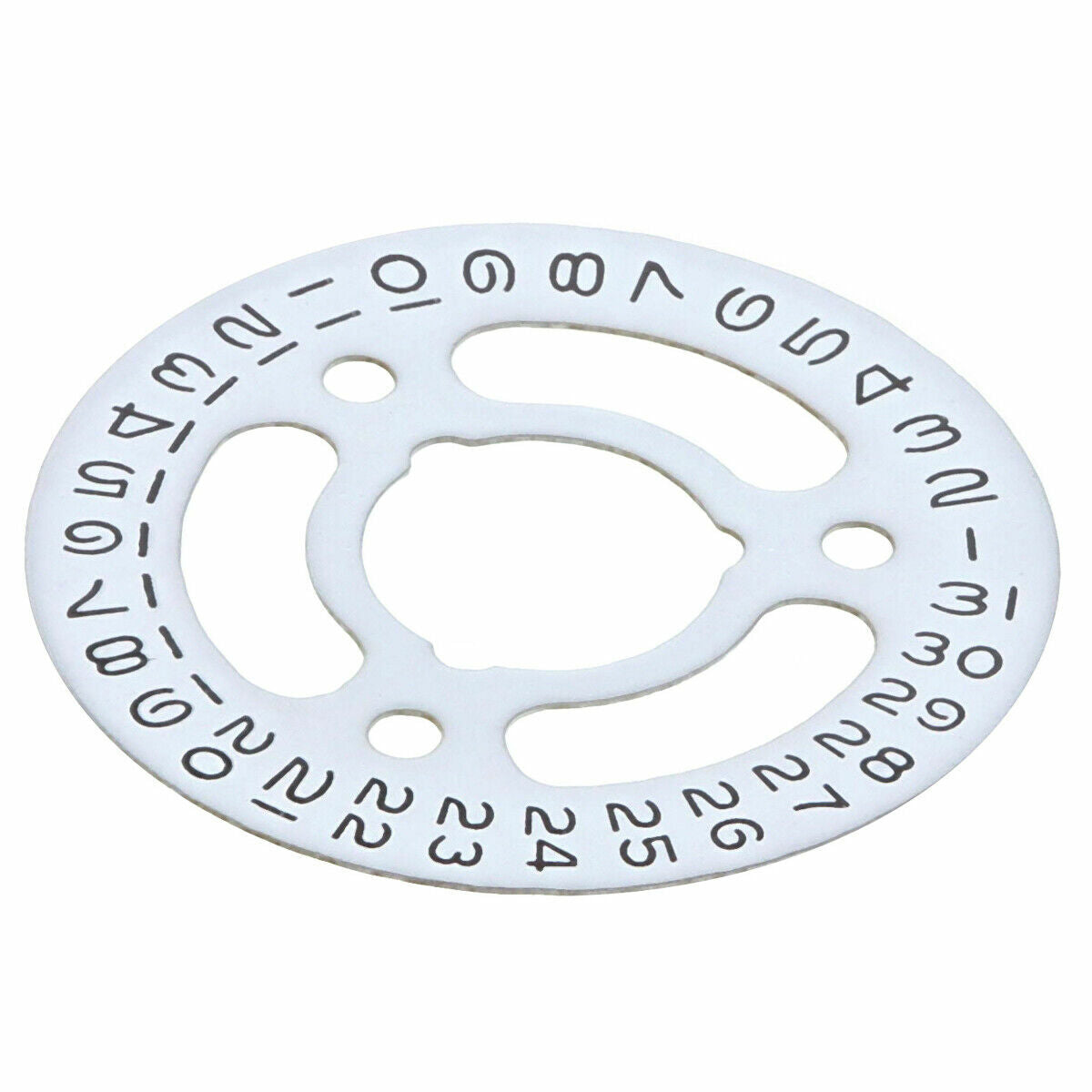 DATE DISC FOR ROLEX 2130-2135 MOVEMENT WHITE WITH BLACK NUMBERS