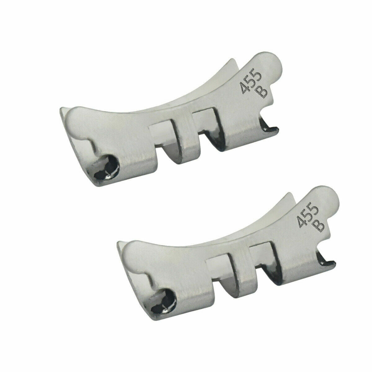 2PC - 13MM JUBILEE STEEL END CAPS FOR ROLEX 69160, 69174, 69190, 69240, 79160