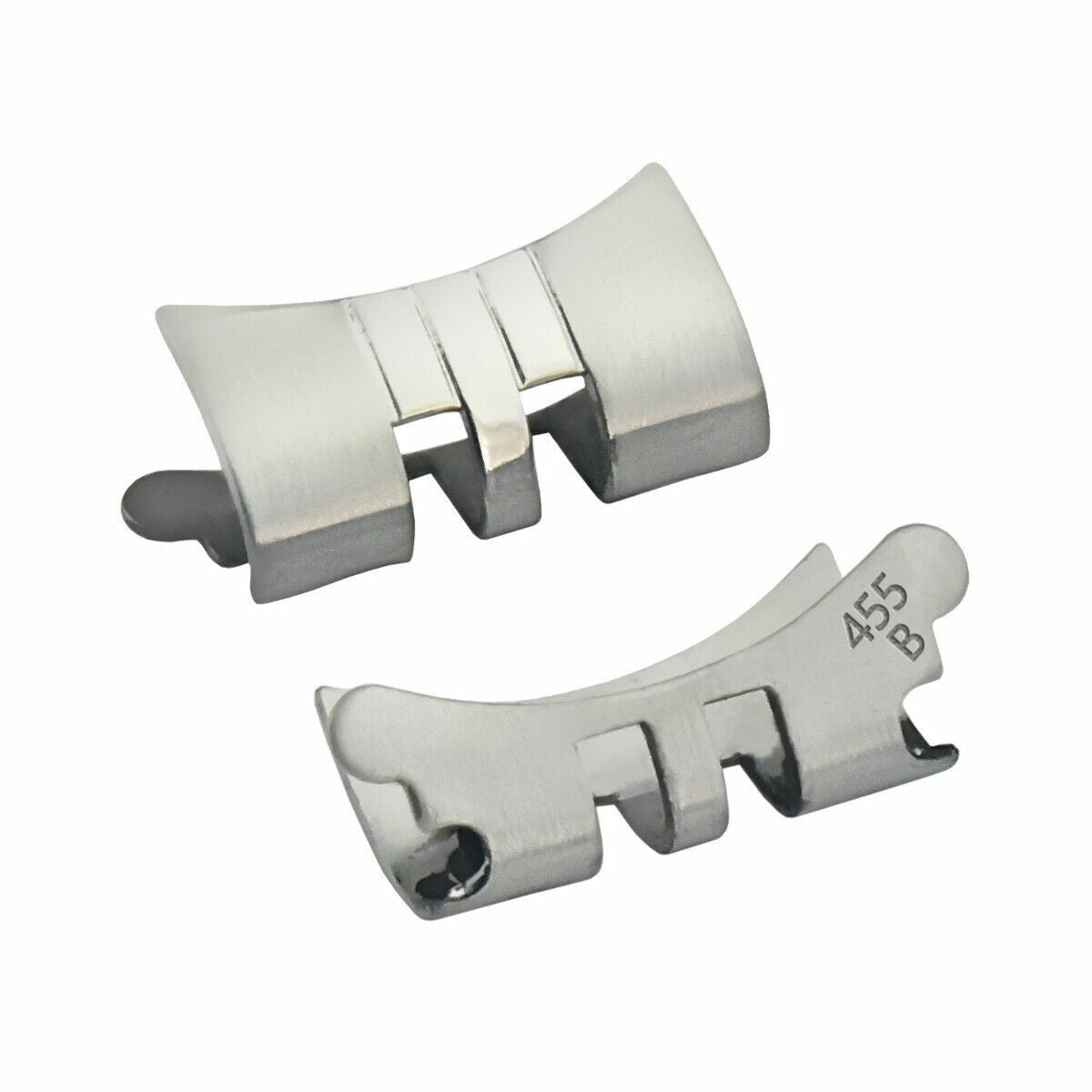 2PC - 13MM JUBILEE STEEL END CAPS FOR ROLEX 69160, 69174, 69190, 69240, 79160