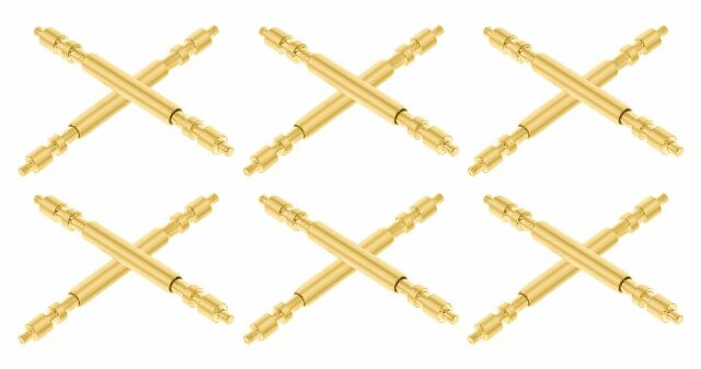 12 PCS GOLD SPRING BAR FOR 34MM ROLEX PRESIDENT WATCH STRAP BAND BRACELET 19MM
