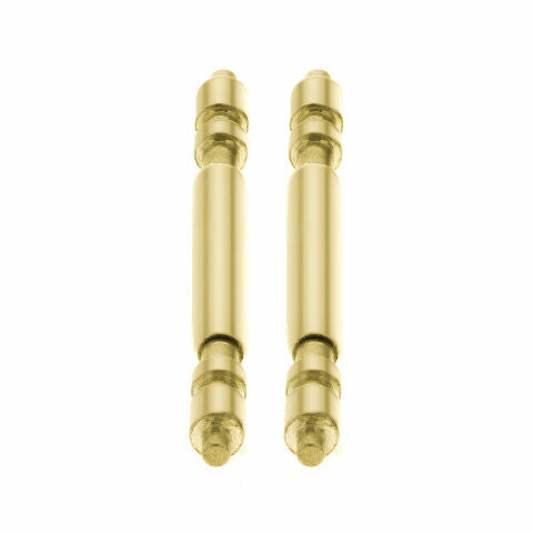 2PCS GOLD SPRING BAR FOR 34MM ROLEX PRESIDENT WATCH STRAP BAND BRACELET 19MM