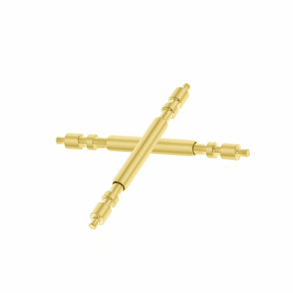 2PCS GOLD SPRING BAR FOR 34MM ROLEX PRESIDENT WATCH STRAP BAND BRACELET 19MM