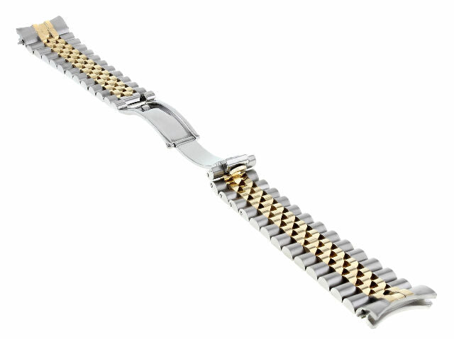 20MM 18K/SS TWO TONE JUBILEE WATCH BAND FOR ROLEX 36MM NEW MODEL HIDDEN CLASP