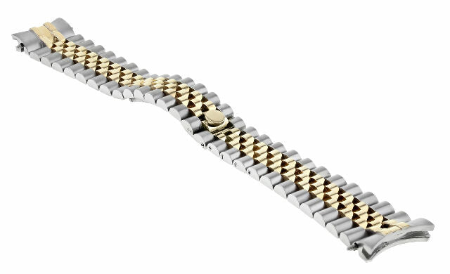 20MM 18K/SS TWO TONE JUBILEE WATCH BAND FOR ROLEX 36MM NEW MODEL HIDDEN CLASP